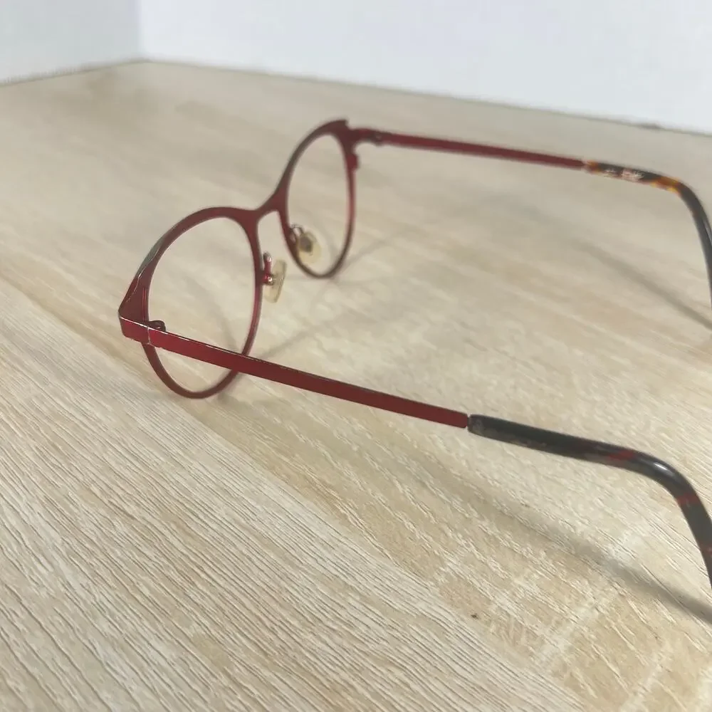 JF Rey JF2757 3000 Red Black Eyeglasses READ DESC 48-18-143 Frames Only